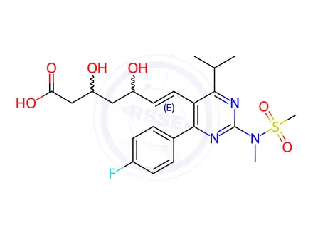 Chemical structure of Rosuvastatin Calcium Impurity B (EP)