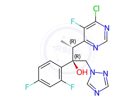 Chemical structure of Voriconazole impurity 12