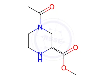 Chemical structure of 4-Acetyl-piperazine-2-carboxylic acid Methyl ester