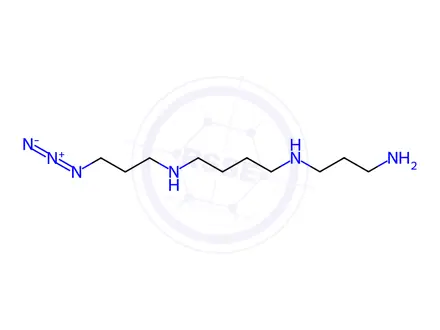 Chemical structure of N1-(3-aminopropyl)-N4-(3-azidopropyl)butane-1,4-diamine