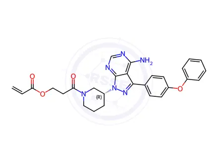 Chemical structure of Ibrutinib Impurity 13