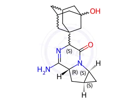 Chemical structure of Saxagliptin Impurity 3