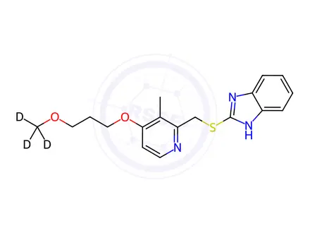 Chemical structure of Rabeprazole-d3 Sulfide