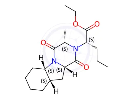 Chemical structure of Perindopril EP Impurity F