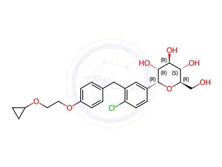 Chemical structure of Bexagliflozin Impurity 1