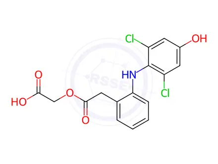 Chemical structure of Aceclofenac Impurity 4