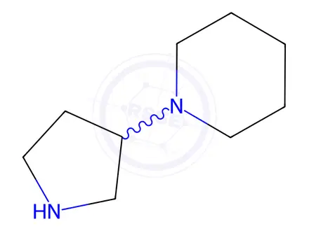Chemical structure of 1-(3-Pyrrolidinyl)-piperidine 2HCl