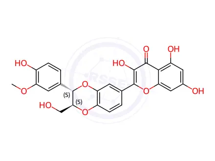 Chemical structure of Silibinin Impurity 9