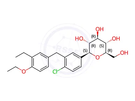 Chemical structure of Dapagliflozin Impurity 55
