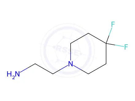 Chemical structure of 2-(4,4-Difluoropiperidin-1-yl)ethan-1-amine dihydrochloride