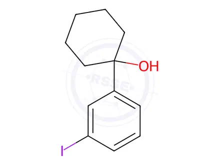 Chemical structure of 1-(3-iodophenyl)cyclohexanol