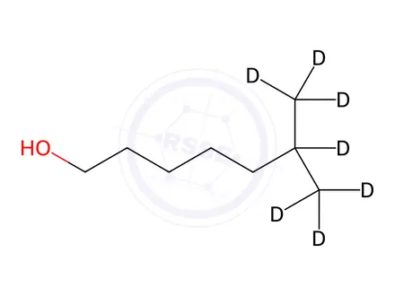 Chemical structure of 6-Methylheptanol-d7