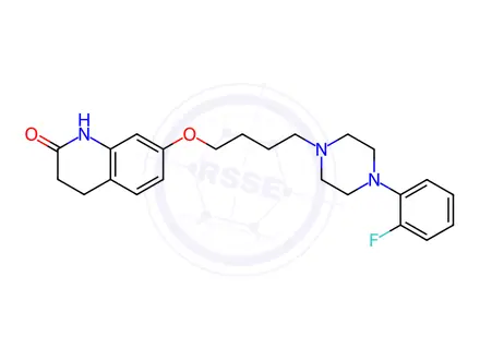 Chemical structure of 2-fluoro desdichloro Aripiprazole
