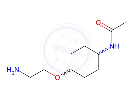 Chemical structure of N-(4-(2-Aminoethoxy)cyclohexyl)acetamide