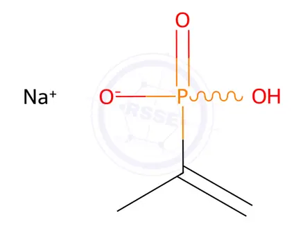 Chemical structure of Phosphonic acid, (1-methylethenyl)-, homopolymer, sodium salt