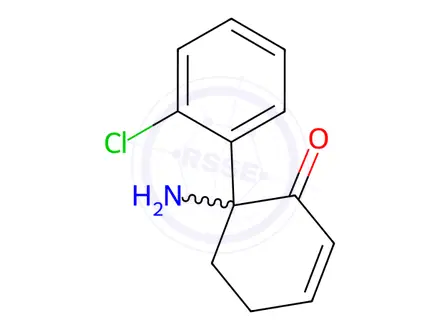 Chemical structure of 5,6-Dehydronorketamine Hydrochloride