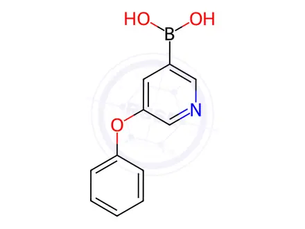 Chemical structure of (5-Phenoxypyridin-3-yl)boronic Acid