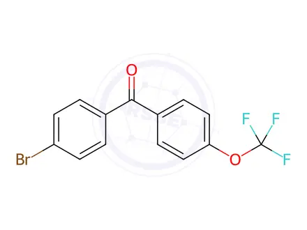 Chemical structure of (4-Bromophenyl)(4-(trifluoromethoxy)phenyl)methanone