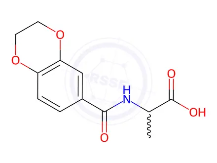 Chemical structure of (2,3-Dihydrobenzo[b][1,4]dioxine-6-carbonyl)alanine