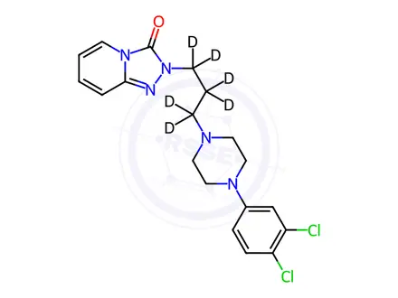 Chemical structure of 3,4-Dichloro Trazodone-d6 Hydrochloride
