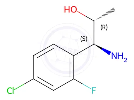 Chemical structure of (1S,2R)-1-AMINO-1-(4-CHLORO-2-FLUOROPHENYL)PROPAN-2-OL