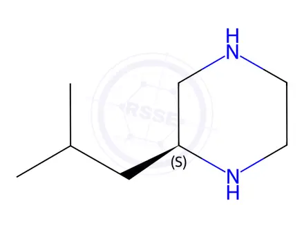 Chemical structure of S-2-ISOBUTYL-PIPERAZINE-2HCl