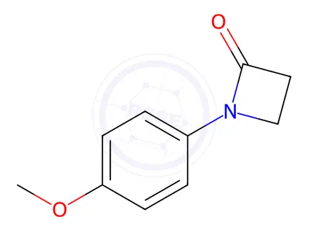 Chemical structure of 1-(4-methoxyphenyl)azetidin-2-one