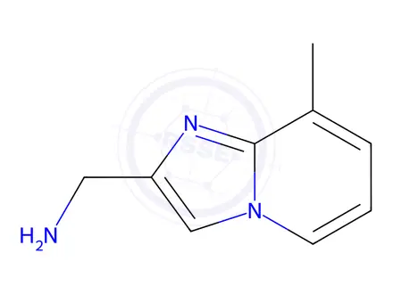 Chemical structure of [(8-Methylimidazo[1,2-a]pyridin-2-yl)methyl]amine Dihydrochloride