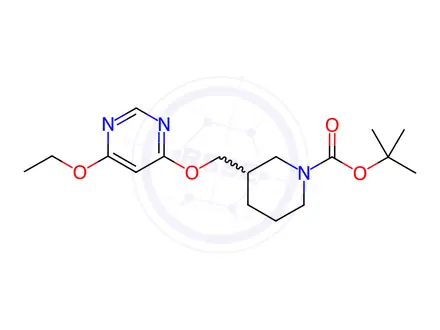Chemical structure of 3-(6-Ethoxy-pyriMidin-4-yloxyMethyl)-piperidine-1-carboxylic acid tert-butyl ester