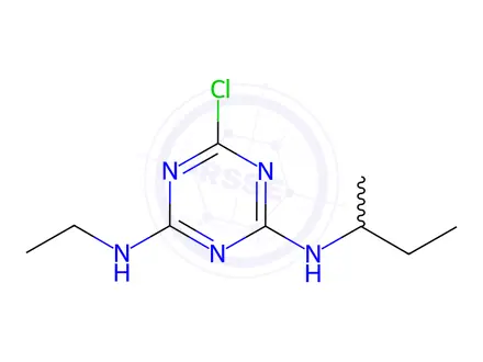 Chemical structure of Sebuthylazine