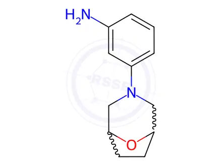 Chemical structure of 3-(8-Oxa-3-azabicyclo[3.2.1]octan-3-yl)aniline