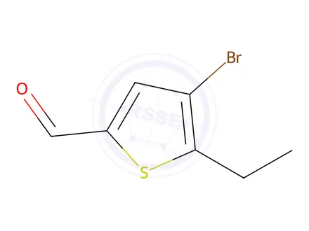Chemical structure of 4-Bromo-5-ethylthiophene-2-carbaldehyde