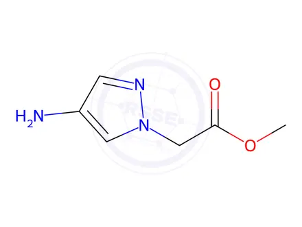 Chemical structure of Methyl 2-(4-amino-1H-pyrazol-1-yl)acetate dihydrochloride