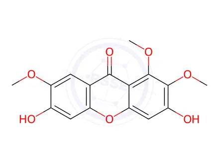 Chemical structure of Xanthone Impurity 107