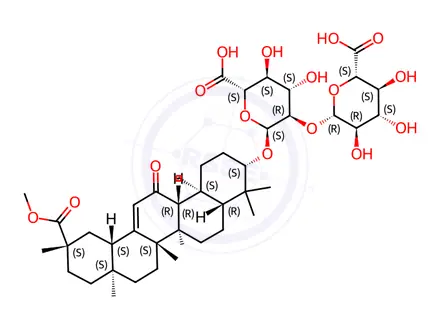 Chemical structure of Glycyrrhizic Acid Impurity 46