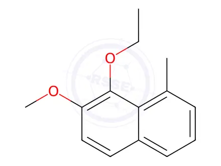 Chemical structure of Naphthalene, 1-ethoxy-2-methoxy-8-methyl-(9CI)