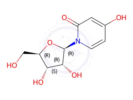 Chemical structure of 3-Deazauridine