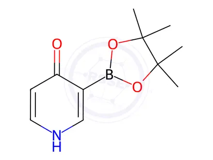Chemical structure of 3-(4,4,5,5-Tetramethyl-1,3,2-dioxaborolan-2-yl)-4-pyridinol