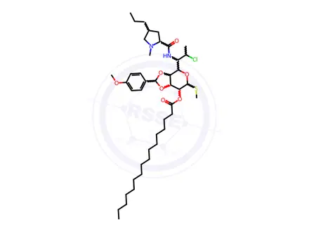 Chemical structure of 3,4-O-p-Anisylideneclindamycin Palmitate Hydrochloride