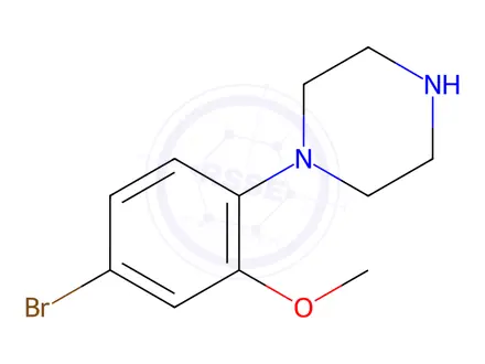 Chemical structure of Piperazine, 1-(4-bromo-2-methoxyphenyl)-