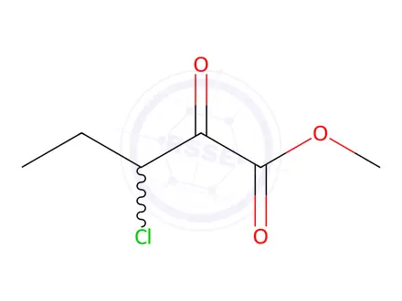 Chemical structure of Pentanoic acid, 3-chloro-2-oxo-, methyl ester