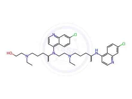 Chemical structure of Hydroxychloroquine Sulfate Impurity 104