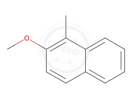 Chemical structure of Naphthalene, 2-Methoxy-1-Methyl-