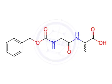Chemical structure of Racecadotril Impurity 21 (Z-Gly-Ala-OH)