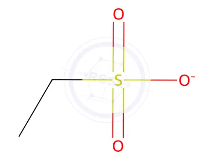 Chemical structure of ETHANESULFONIC ACID SODIUM SALT MONO-