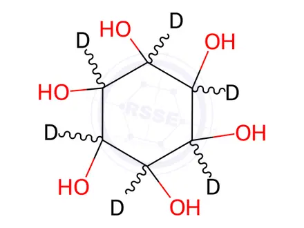 Chemical structure of Myo-inositol-[D6]