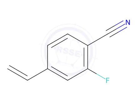 Chemical structure of Benzonitrile, 4-ethenyl-2-fluoro-(9CI)