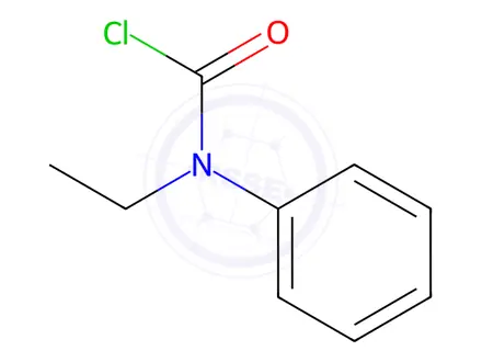 Chemical structure of ethyl(phenyl)carbamoyl chloride