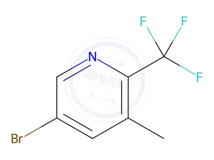 Chemical structure of 5-Bromo-3-methyl-2-(trifluoromethyl)pyridine