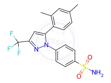 Chemical structure of Celecoxib Impurity 3